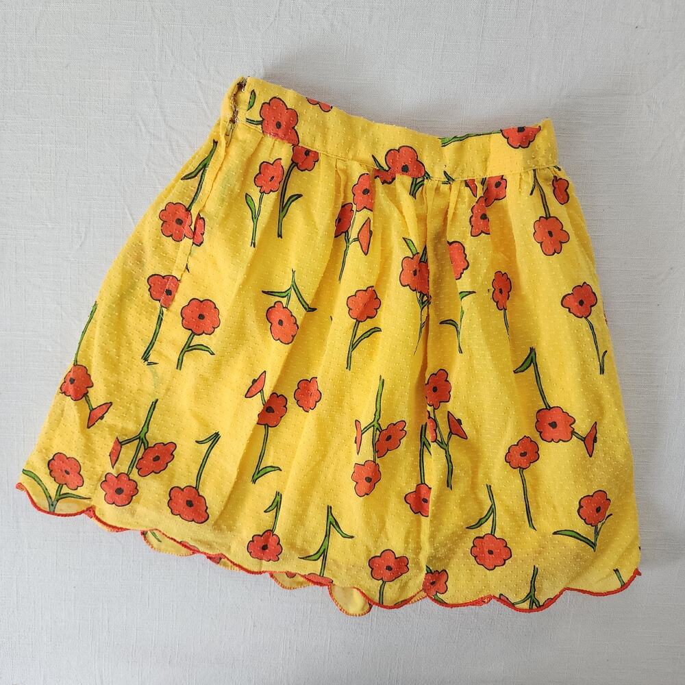 Vintage 60s/70s Floral Skirt kids 10?